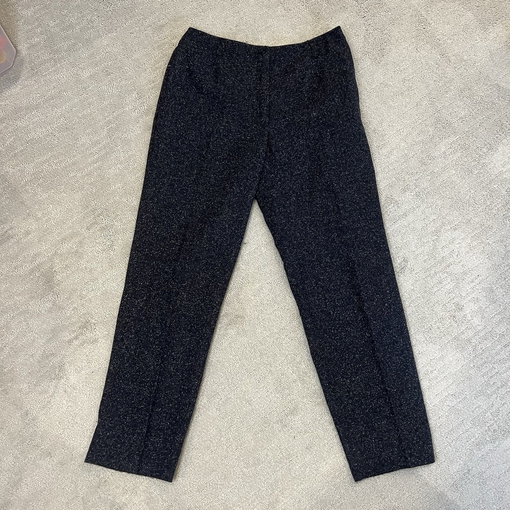 Vintage David Brooks Women's Gray Wool Slacks High Waist Fully Lined Size 12
